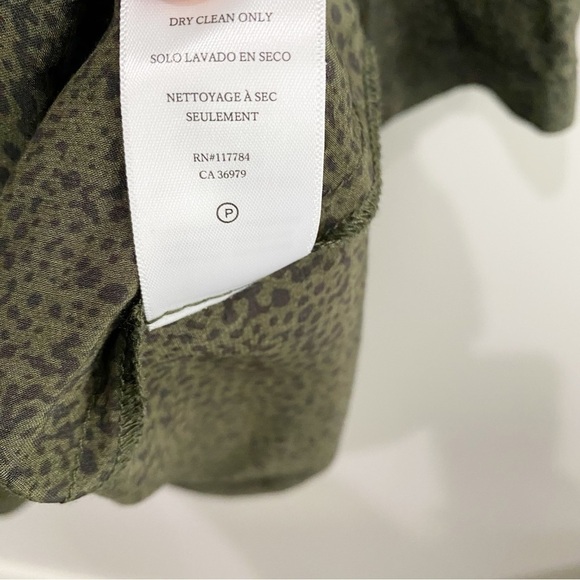 RAILS Women's Jasmine Dress Olive Speckled Lightweight Smocked Size Medium - Picture 11 of 12